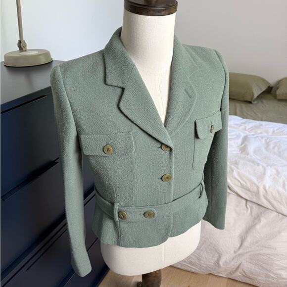 Giorgio Armani cropped belted jacket - Picture 2 of 11